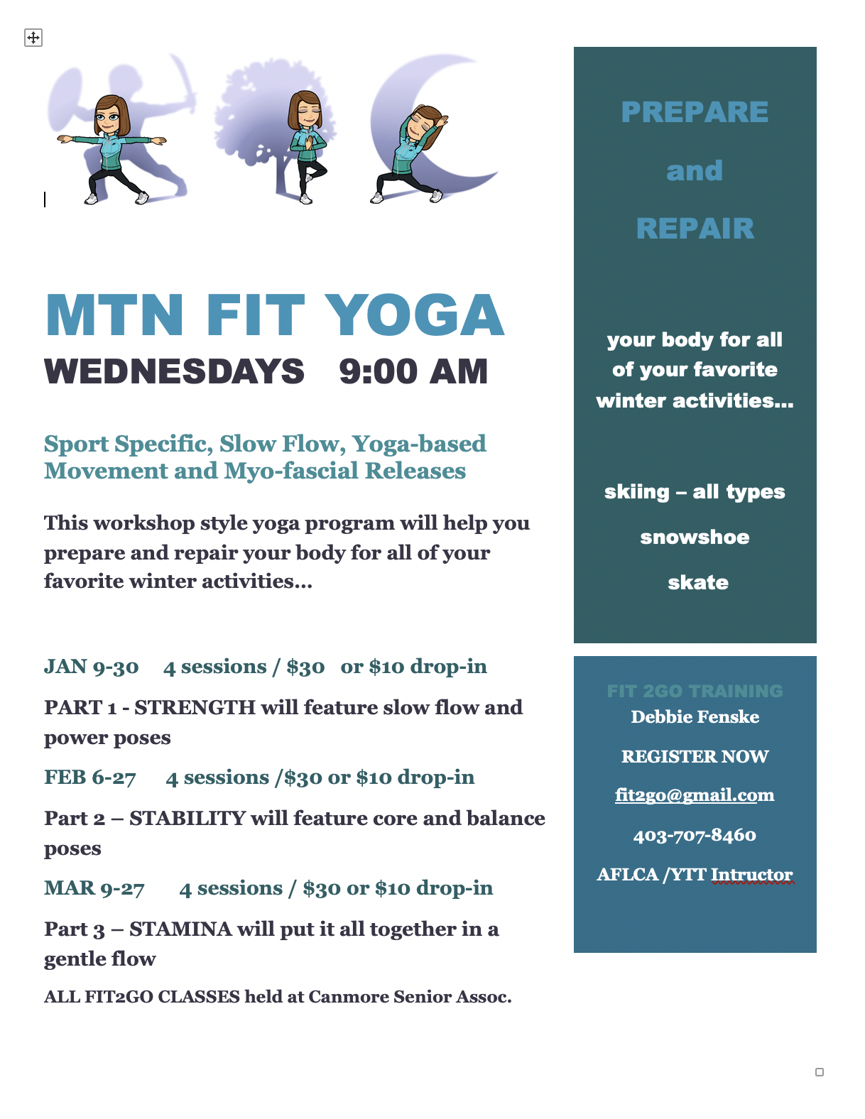 Mtn Fit Yoga Wednesdays